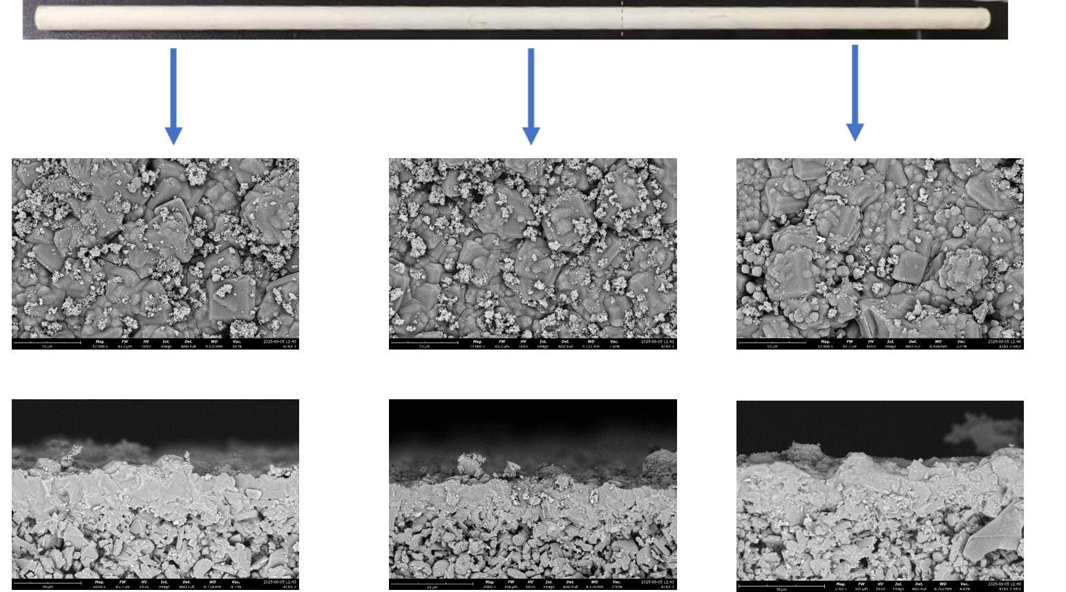 80 cm tubular support LTA zeolite molecular sieve membrane